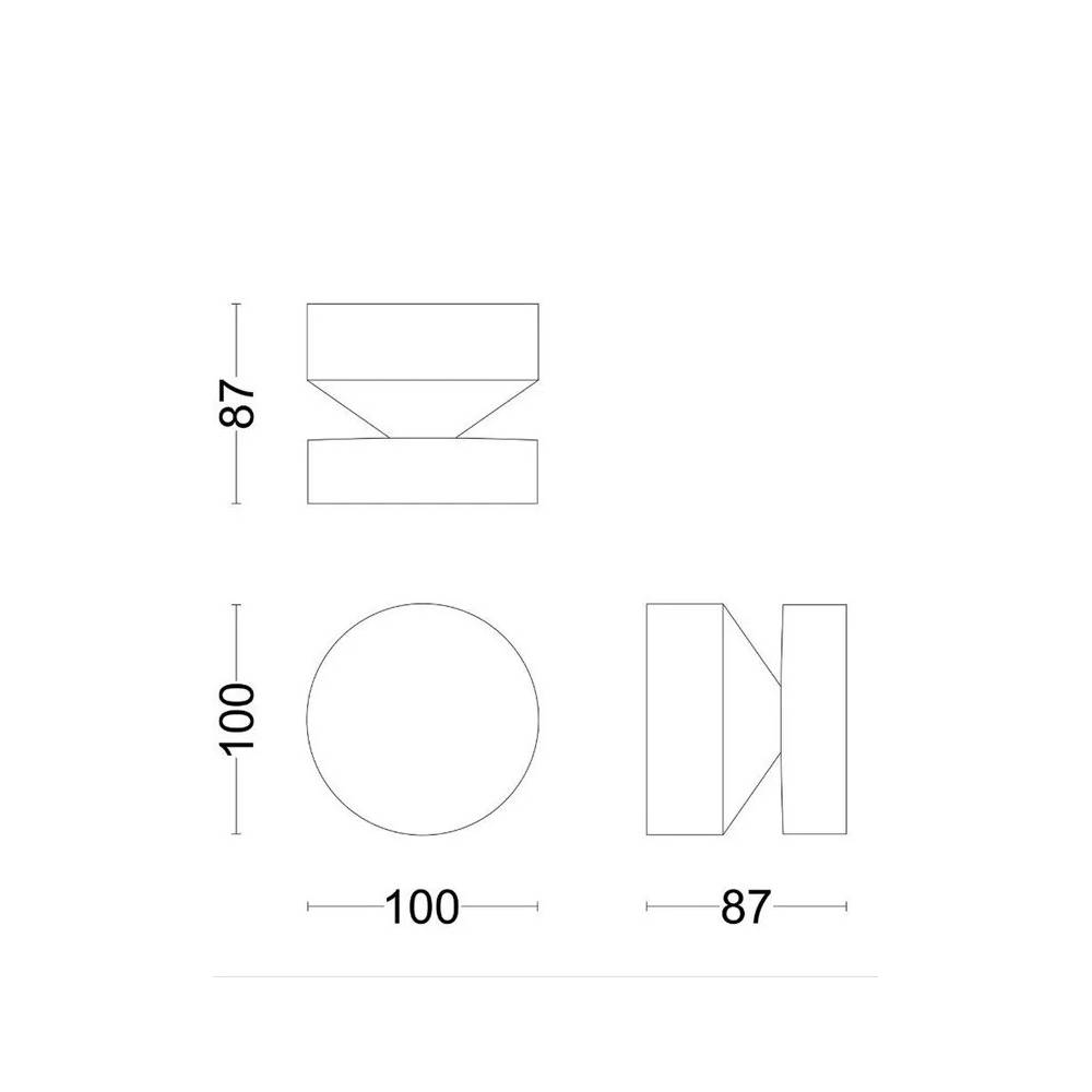 Šviestuvas Philips Laven, 6W, LED, IP44, juodas, 10 cm x 8.7 cm