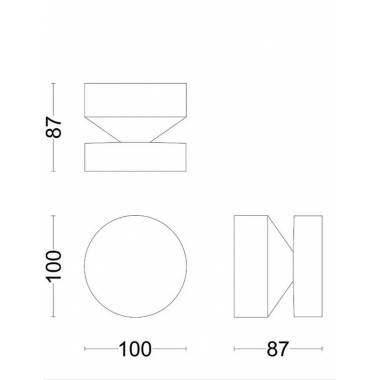 Šviestuvas Philips Laven, 6W, LED, IP44, juodas, 10 cm x 8.7 cm