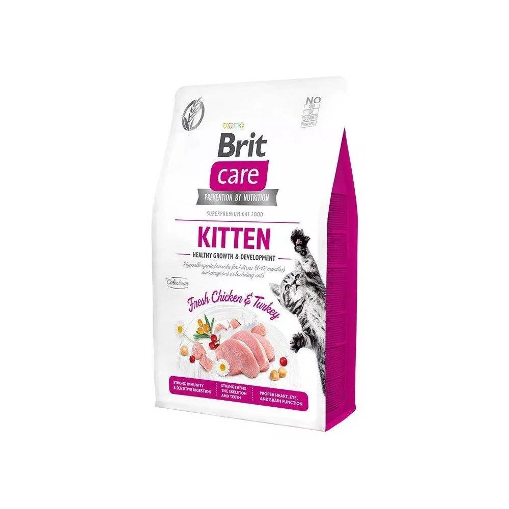 Sausas kačių maistas Brit Care Healthy Growth & Development Kitten, vištiena/kalakutiena, 0.4 kg