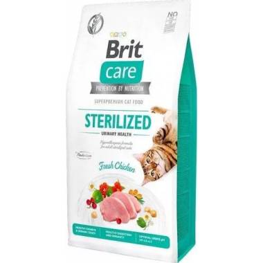 Sausas kačių maistas Brit Care Sterilized Urinary Health Fresh Chicken, vištiena, 2 kg