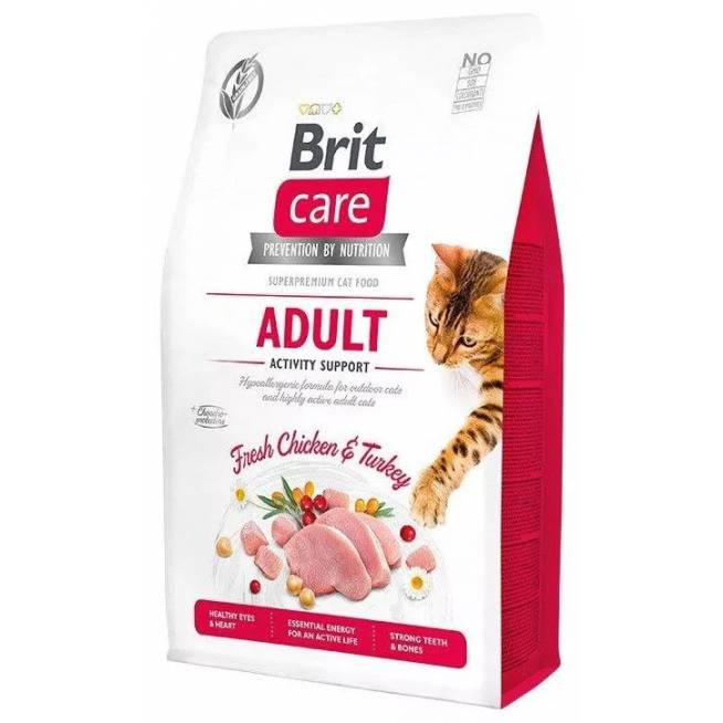 Sausas kačių maistas Brit Care Activity Support M-BRCAVG2, vištiena/kalakutiena, 2 kg