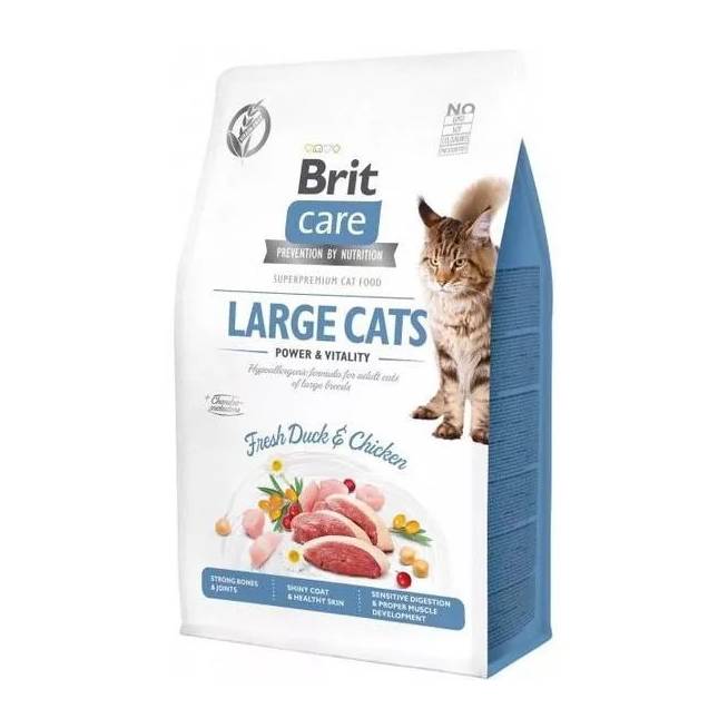 Sausas kačių maistas Brit Care Large Cats Power & Vitality, vištiena/antiena, 2 kg