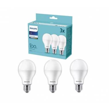 LED lemputė Philips A67, 14W, E27, 2700K, 1521lm, 3 vnt.