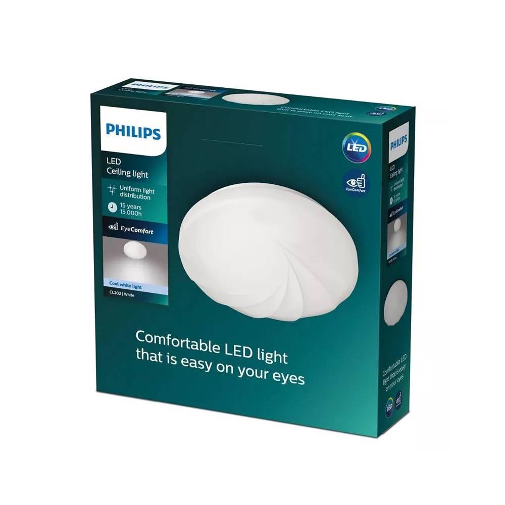 Šviestuvas plafonas Philips Shell CL202, 10 W, LED, 4000 °K