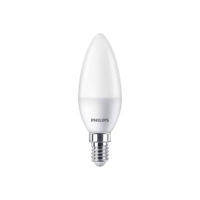 Lemputė Philips LED, B35, šaltai balta, E14, 5 W, 470 lm