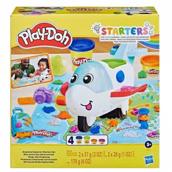 Plastilinas Hasbro Play-Doh Airplane Explorer, įvairių spalvų