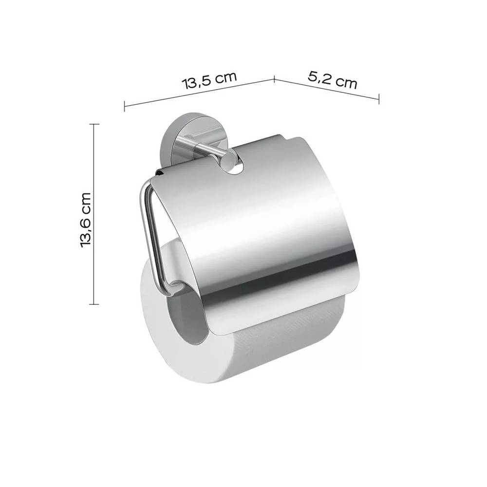 Tualetinio popieriaus laikiklis Gedy Eros 2325, 13.5 cm x 5.2 cm x 13.6 cm