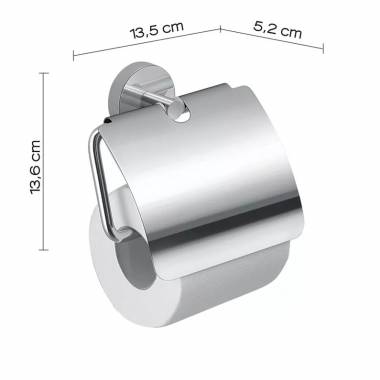 Tualetinio popieriaus laikiklis Gedy Eros 2325, 13.5 cm x 5.2 cm x 13.6 cm
