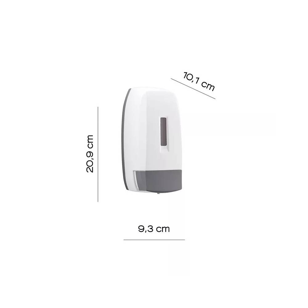 Sieninis skysto muilo dozatorius Gedy 20880200000, balta/pilka, 0.5 l