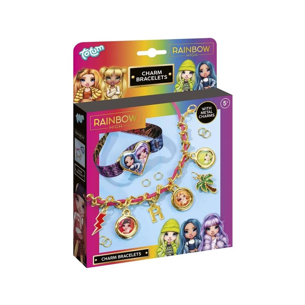 Apyrankių gaminimo rinkinys Totum Rainbow High Charm Bracelets 620414