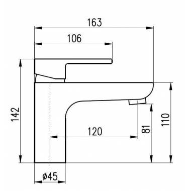 Praustuvo maišytuvas Domoletti Verona DVT426.5, chromo