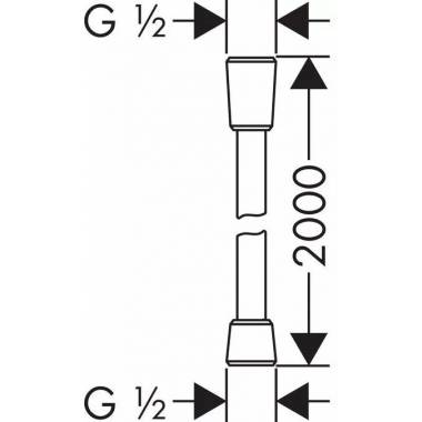 Dušo žarna Hansgrohe, 200 cm