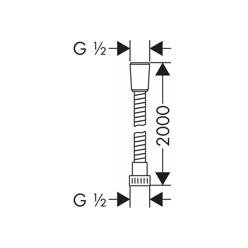 Dušo žarna Hansgrohe, 200 cm