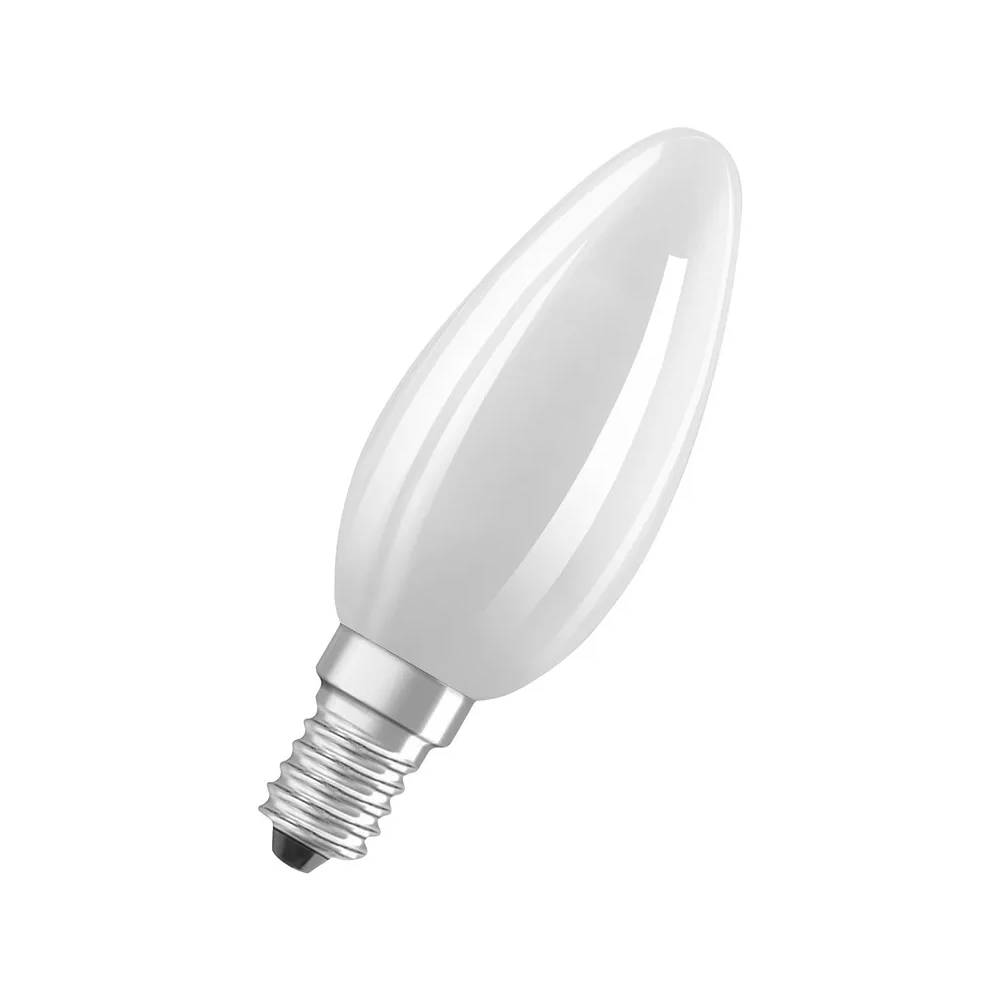 Lemputė Osram LED, B35, šiltai balta, E14, 6 W, 806 lm