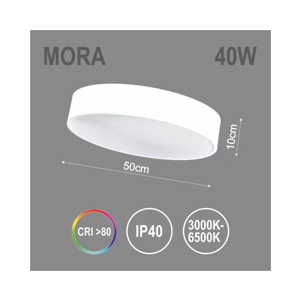 Šviestuvas kabinamas Tope Mora 6004000029, 40 W, LED, 3000 - 6500 °K