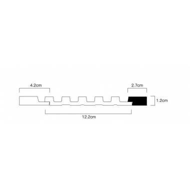 Apdailos juostelė Domoletti JC1022-E-1287B JC1022-E-711, pušies, 2.6 m x 27 mm