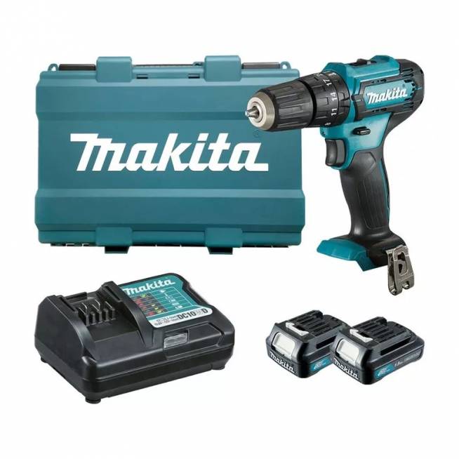 Gręžtuvas su akumuliatoriumi Makita HP333DWAE, 12 V, 2 Ah