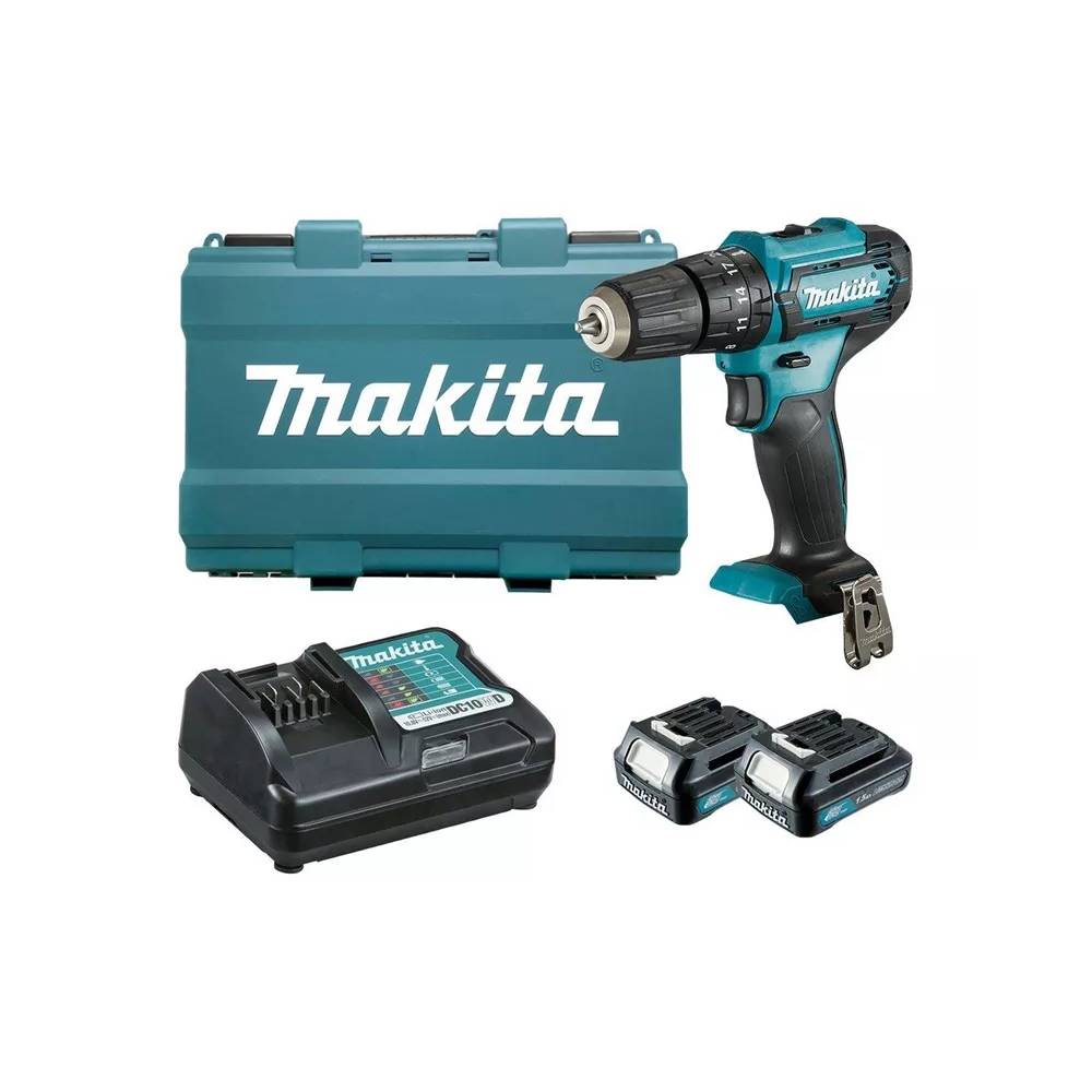 Gręžtuvas su akumuliatoriumi Makita HP333DWAE, 12 V, 2 Ah