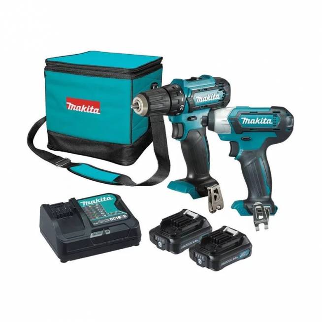 Akumuliatorinių įrankių komplektas Makita CLX224A 12V 2x2.0Ah