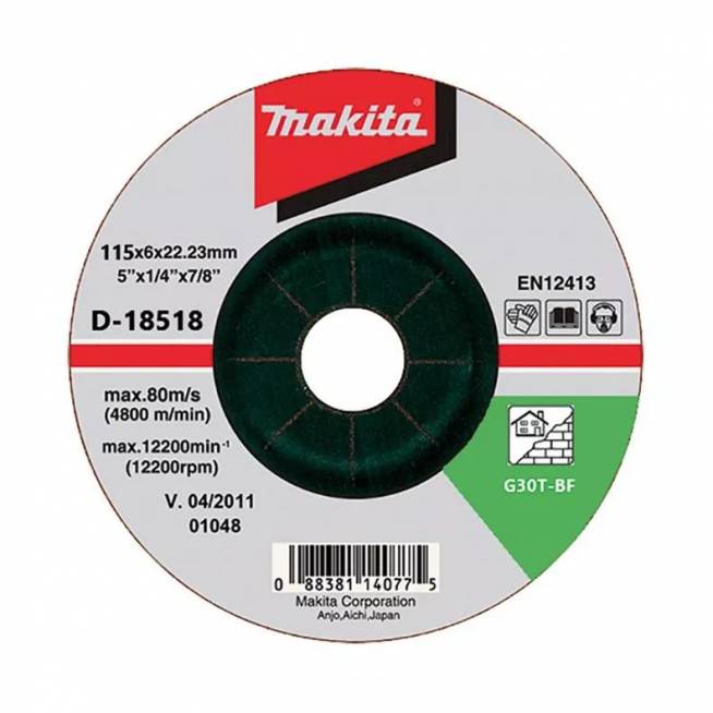 Šlifavimo diskas Makita D-18518, 125 mm x 22.23 mm