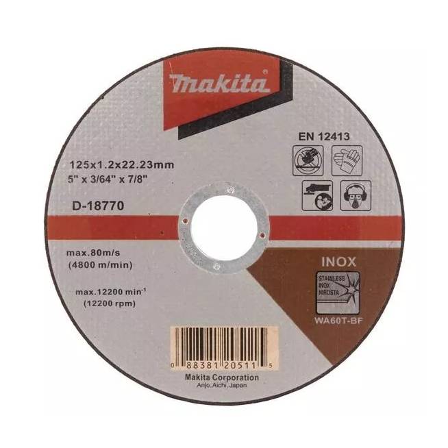 Pjovimo diskas Makita D-18770, 125 mm x 1.2 mm x 22.23 mm