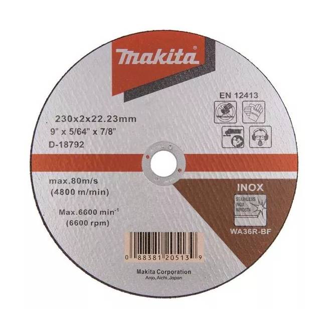 Pjovimo diskas Makita D-18792, 230 mm x 2 mm x 22.23 mm