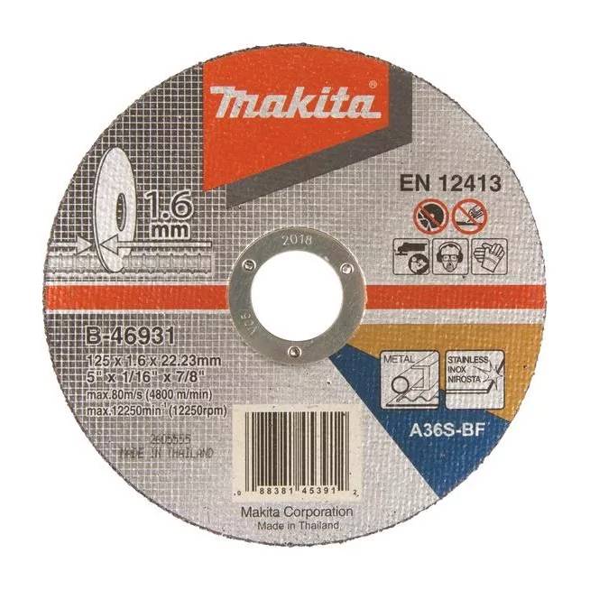 Pjovimo diskas Makita B-46931, 125 mm x 1.6 mm x 22.23 mm