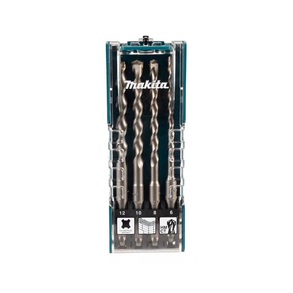 Grąžtų komplektas Makita D-74756, betonui, sds plus (te-c), 6 mm x 16 cm