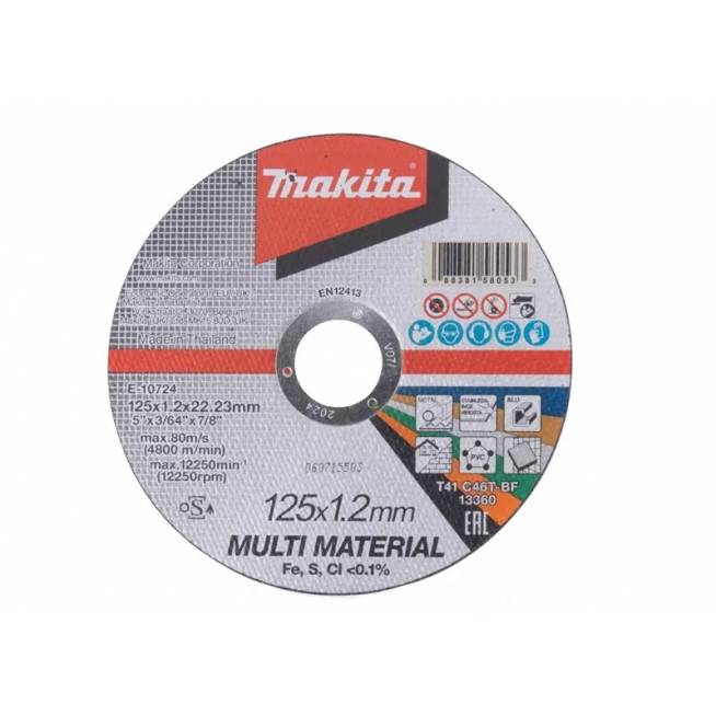 Pjovimo diskas Makita E-10724, 125 mm x 1.2 mm x 22.23 mm