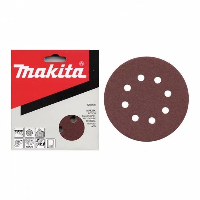 Šlifavimo lapas Makita P-43577, Ø 12.5 cm, 10 vnt.