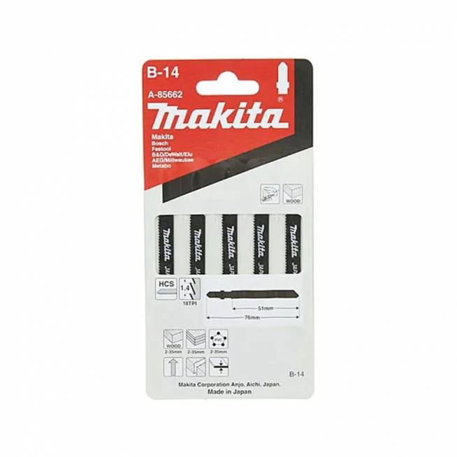 Pjūklelis Makita A-85662, 5 vnt.