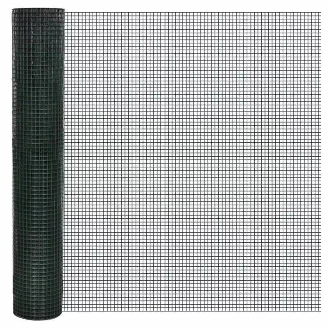 Virintas tinklas Garden Center, 25 x 25 x 2.2 mm, 100 cm, 25 m, cinkuota/pvc