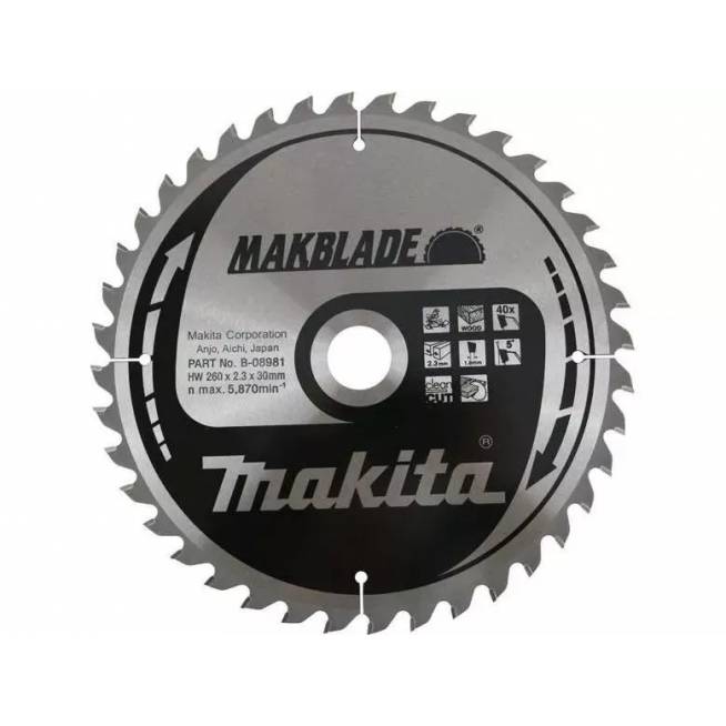 Pjovimo diskas Makita B-08981, 260 mm x 30 mm