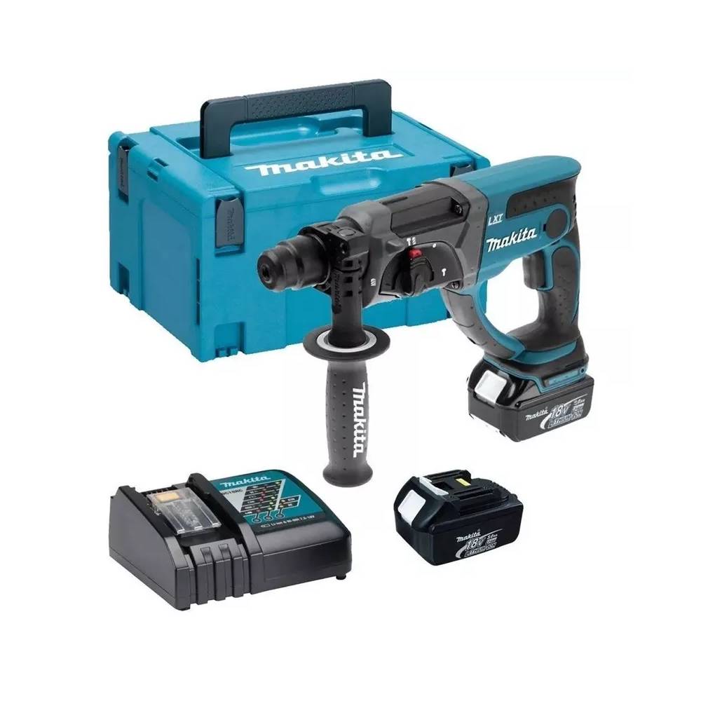 Akumuliatorinis perforatorius Makita DHR202RTJ, 18 V, 5000 mAh