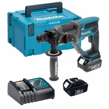 Akumuliatorinis perforatorius Makita DHR202RTJ, 18 V, 5000 mAh