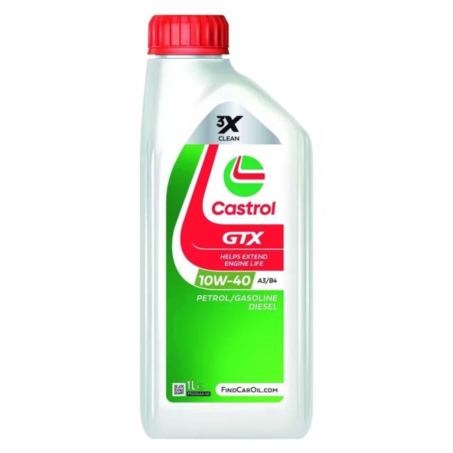 Variklių alyva Castrol GTX Ultraclean 10W - 40, pusiau sintetinis, lengviesiems automobiliams, 1 l