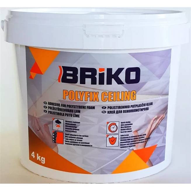 Klijai lubų dangos Briko Polyfix Ceiling, 4 kg