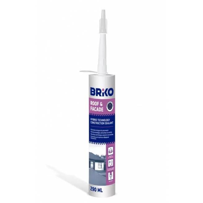 Hermetikas Briko Roof & Facade, 0.29 l, skaidri