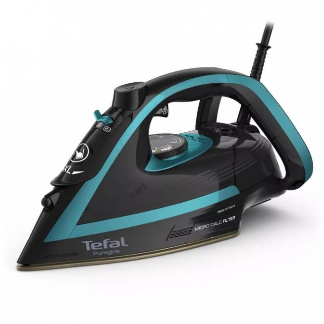 Lygintuvas Tefal Puregliss FV8066E0, juodas/šviesiai mėlynas