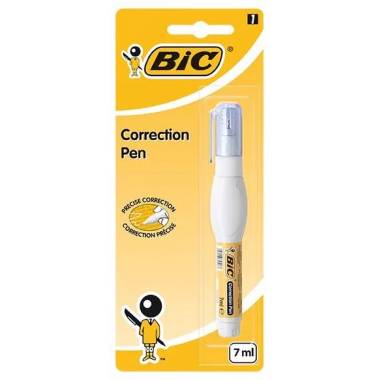 Korekcinis pieštukas, tepantis Bic 918476, 7 ml, balta