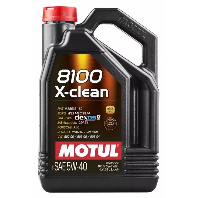 Variklių alyva Motul X-Clean 5W - 40, sintetinis, lengviesiems automobiliams, 4 l