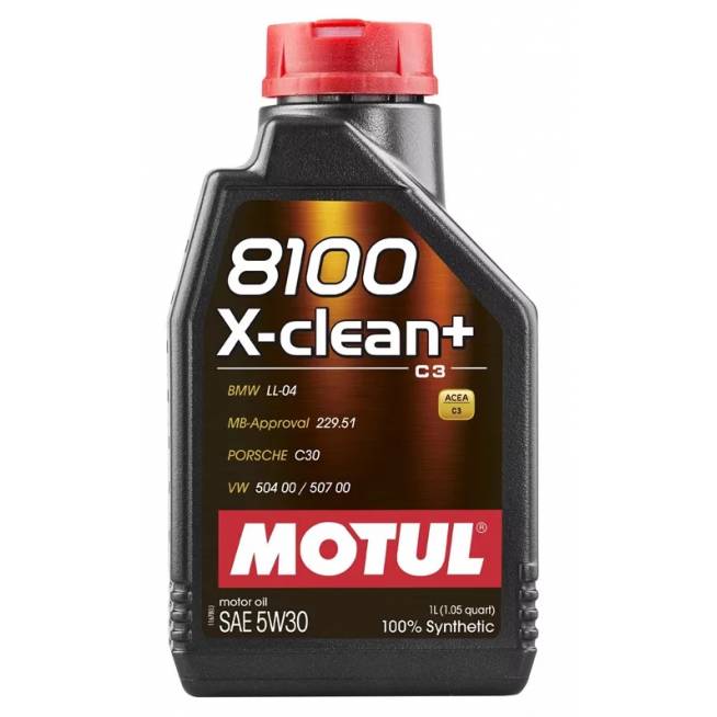 Variklių alyva Motul 8100 X-Clean 5W - 30, sintetinis, lengviesiems automobiliams, 1 l