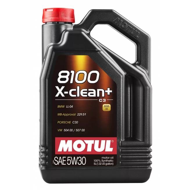 Variklių alyva Motul 8100 X-Clean 5W - 30, sintetinis, lengviesiems automobiliams, 5 l