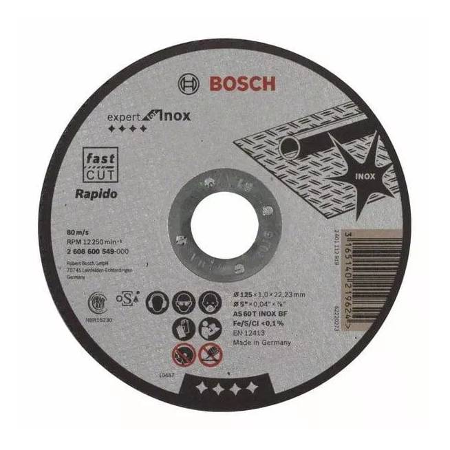 Pjovimo diskas Bosch 2608600549, 125 mm x 1 mm x 22.23 mm