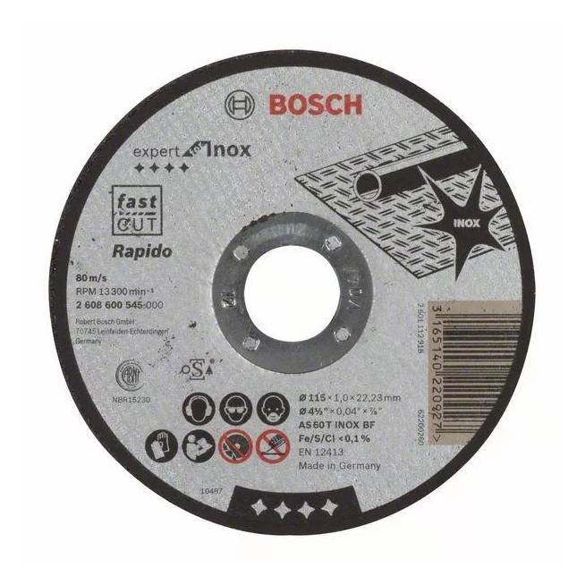 Pjovimo diskas Bosch, 115 mm x 1 mm x 22.23 mm