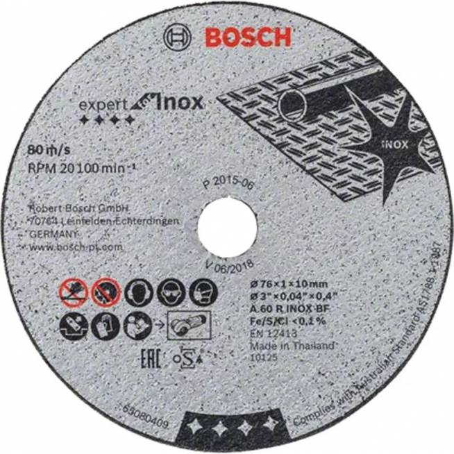 Pjovimo diskas Bosch, 76 mm x 1 mm x 10 mm