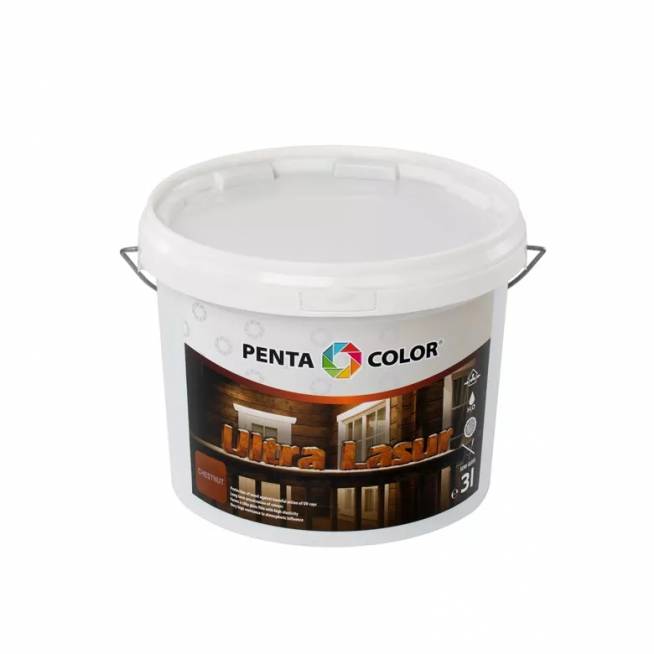 Lazūra Pentacolor Ultra Lasur, kaštono, 3 l