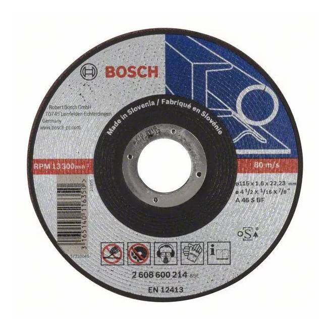 Pjovimo diskas Bosch, 115 mm x 1.6 mm x 22.23 mm