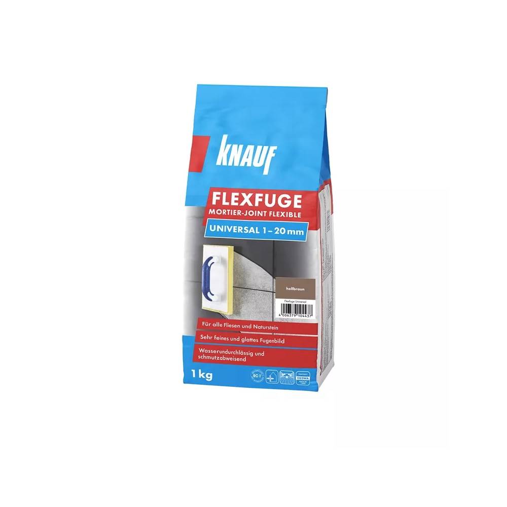 Glaistas siūlėms Knauf FLEXFUGE, dekoratyvinis, šviesiai ruda, 1 kg