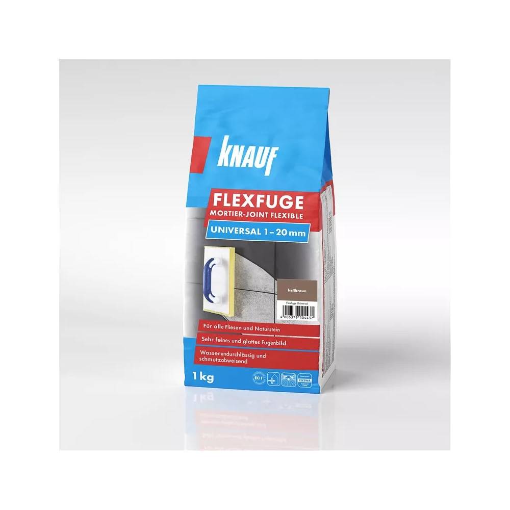 Glaistas siūlėms Knauf FLEXFUGE, dekoratyvinis, šviesiai ruda, 1 kg